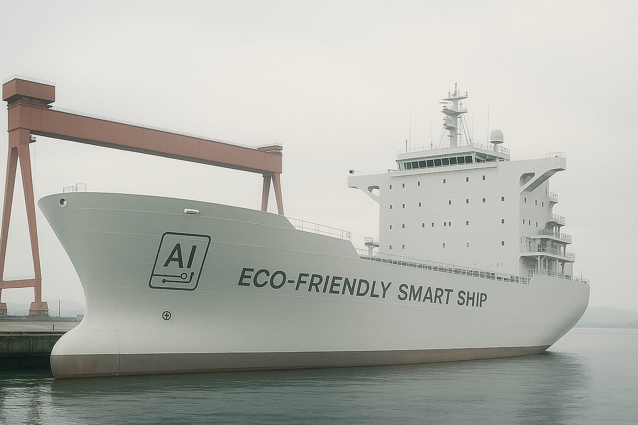 3 한국 조선소에 정박한 친환경 스마트 선박.png