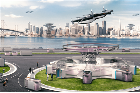 현대자동차가 선보인 UAM S-A1. 도심형 항공 모빌리티의 미래를 보여준다. © 현대자동차.png