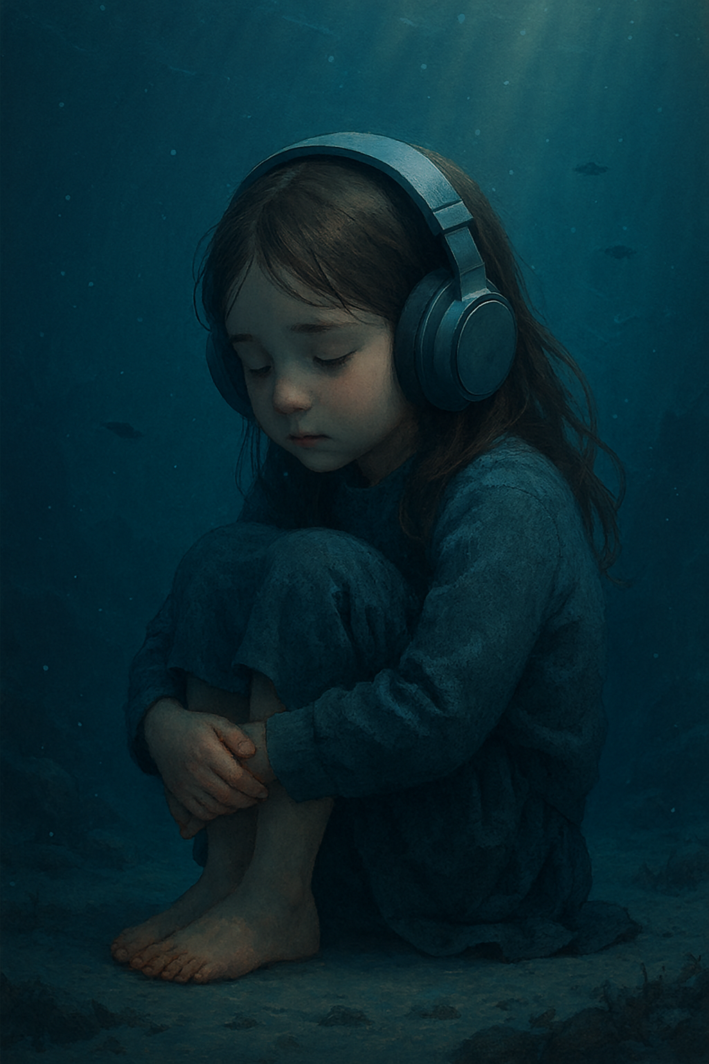 초등학생 정도의 여자아이가 심해 속 .png