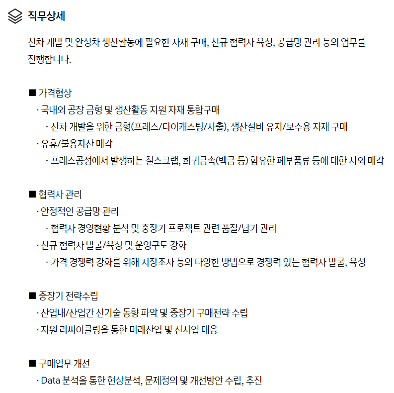 현대차 2401 채용 통합구매(울산) 직무소개.png