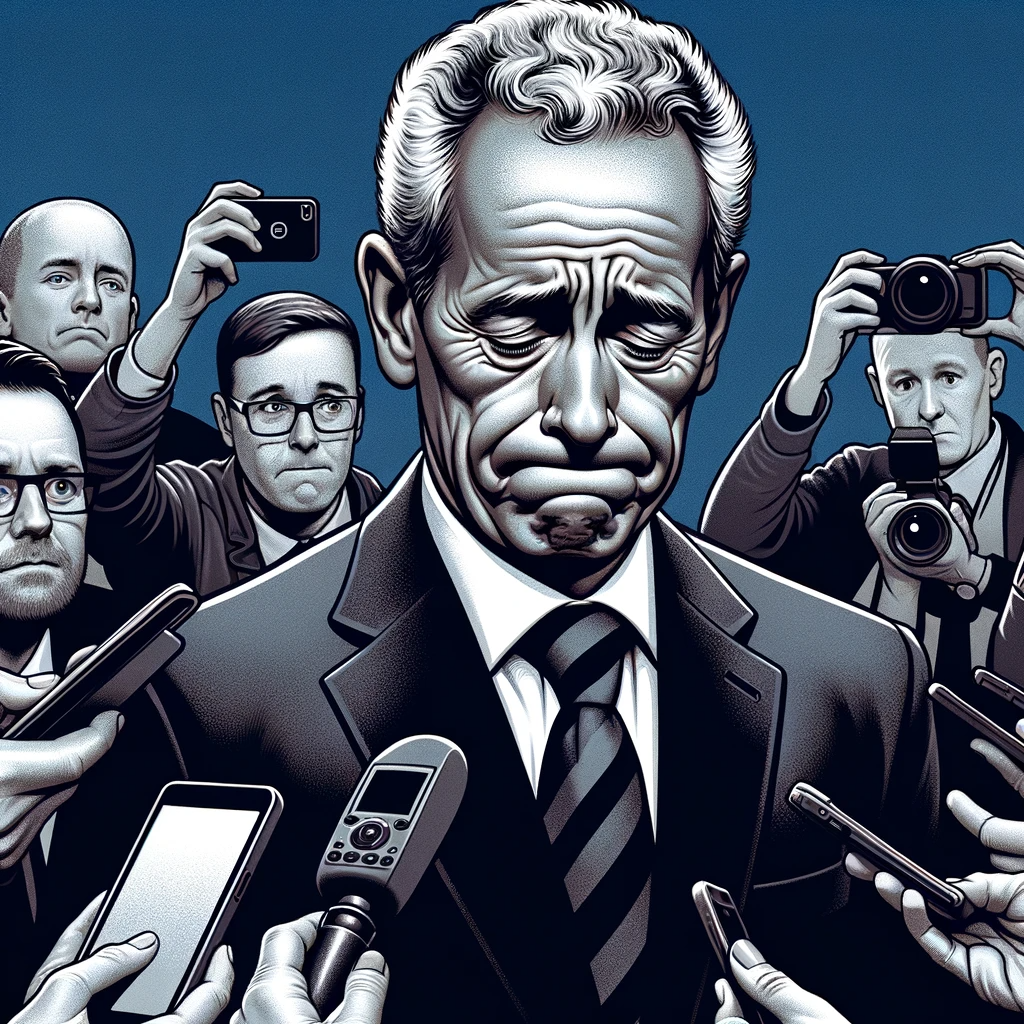 DALL·E 2024-01-24 16.42.27 - Create an illustration that maintains the style and atmosphere of the previous image on the left. The older man in the dark suit and tie now has a she.png