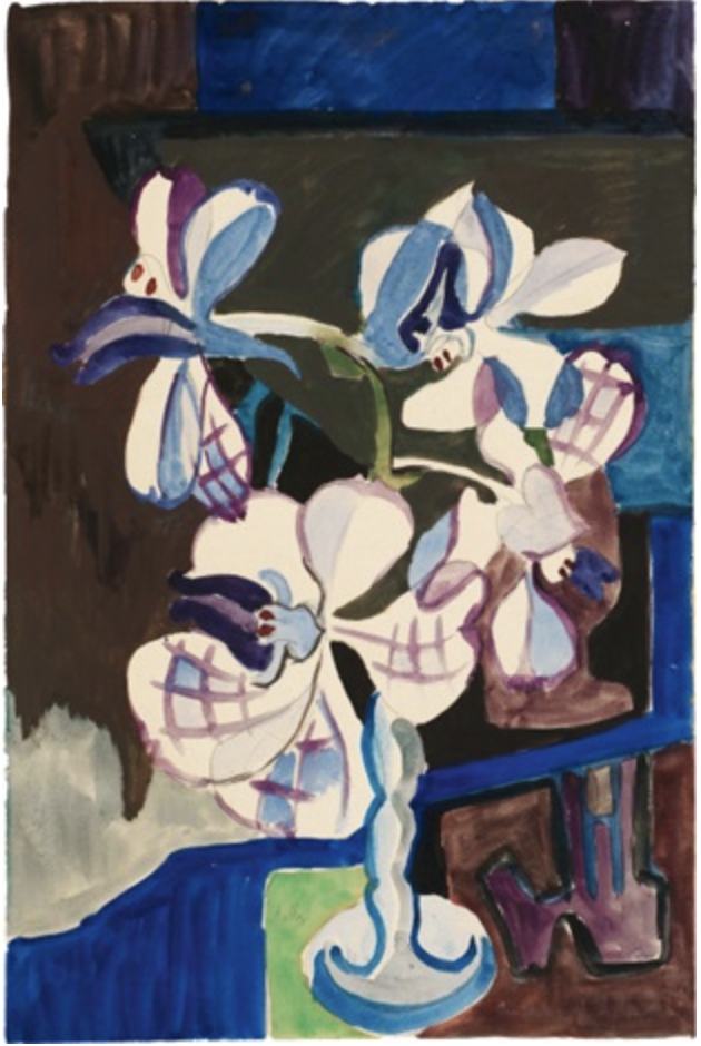 Weisse Cyklamen in schmaler Vase, ca. 1934.png