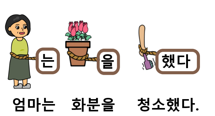 엄마는 화단을 청소했다..png