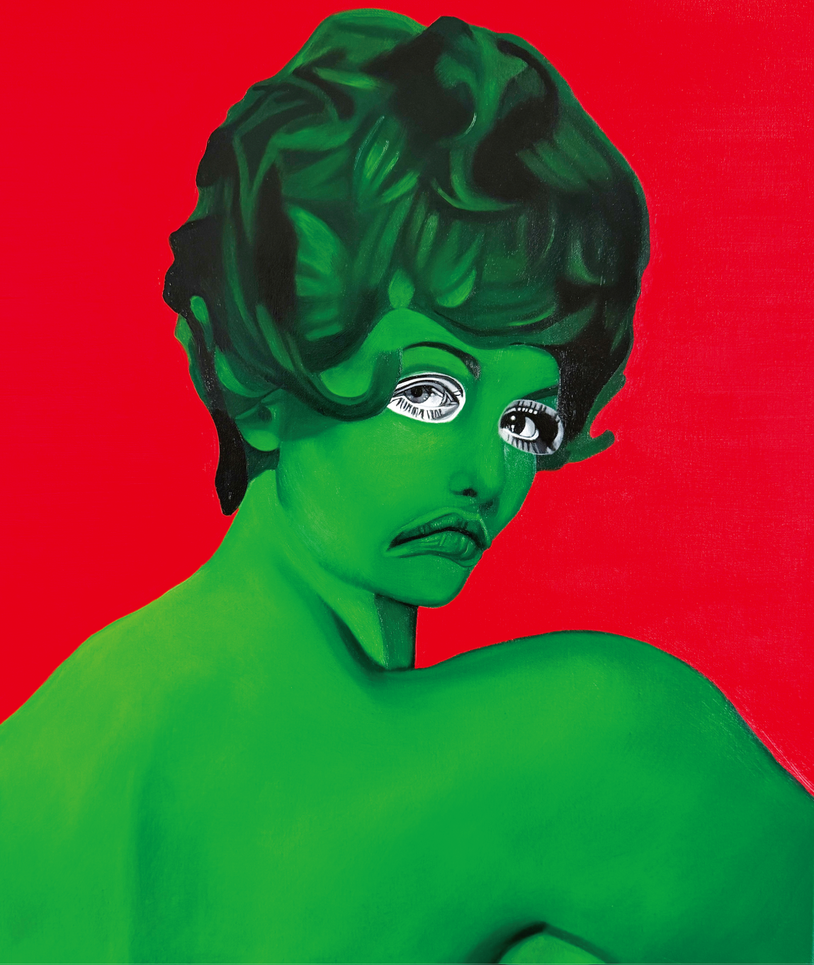 Green Woman 2025 55 x 48 cm Oil on canvas.png