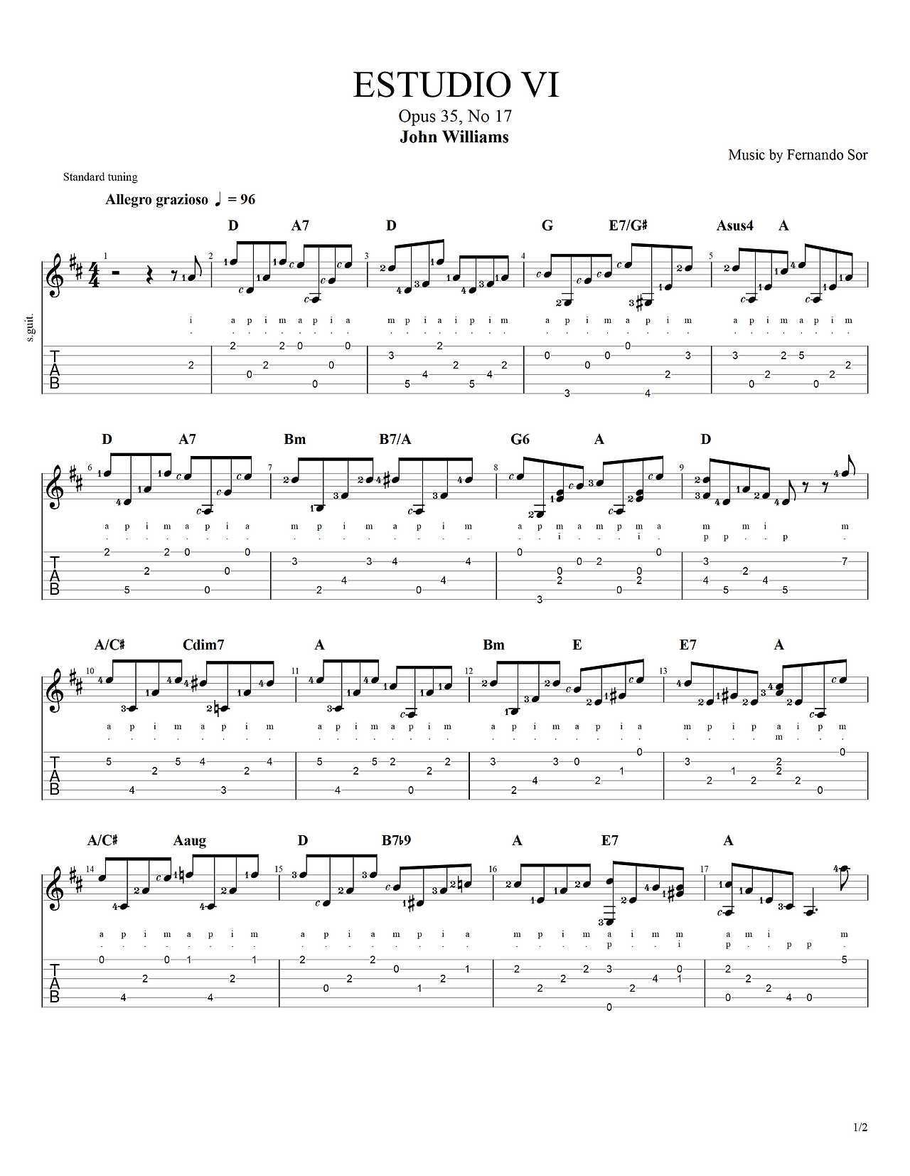 John Williams (guitarist) - Estudio 6 - Fernando Sor Op 35 No 17#1.png