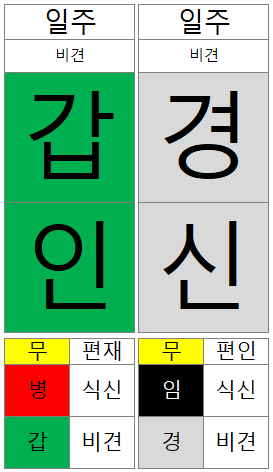 갑인 일주 경신 일주.png