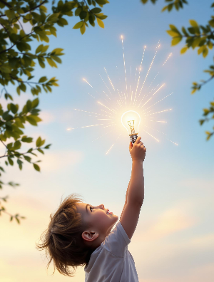 A_young_child_holding_a_glowing_lightbulb_reachin-1746013207890.png