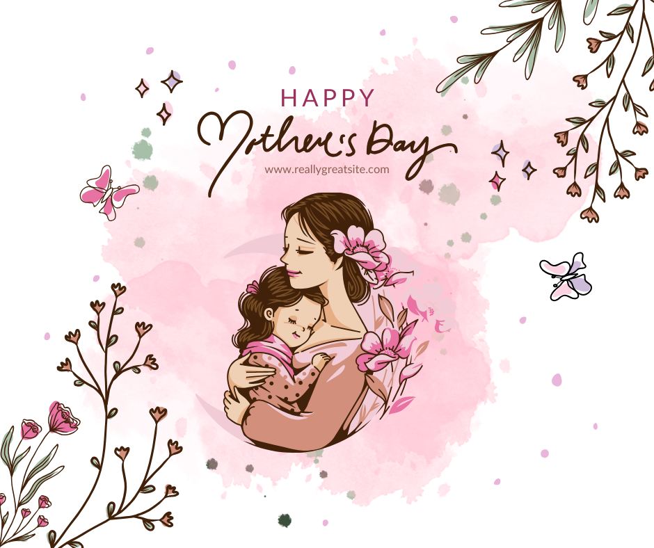Pastel Pink Sketch Happy Mother's Day Greetin Facebook Post.png