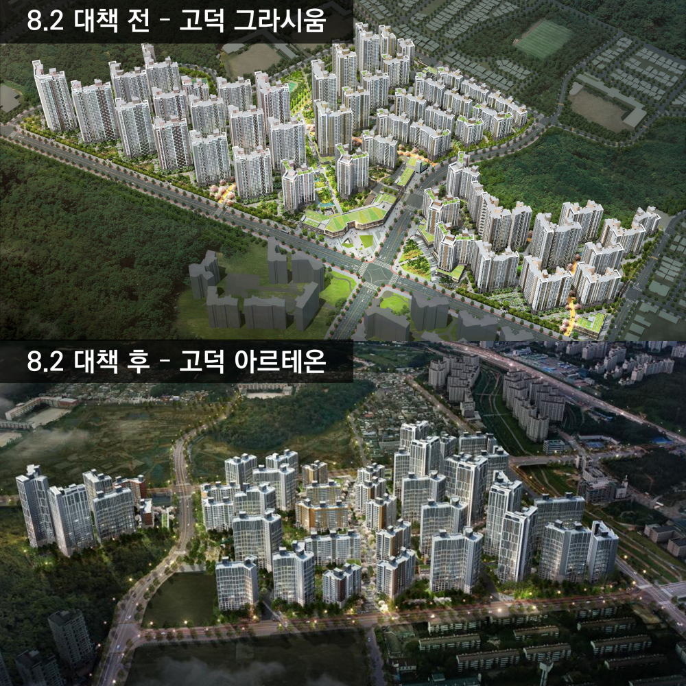 고덕 그라시움 (8.2 대책 전) vs 고덕 아르테온 (8.2 대책 후) .png