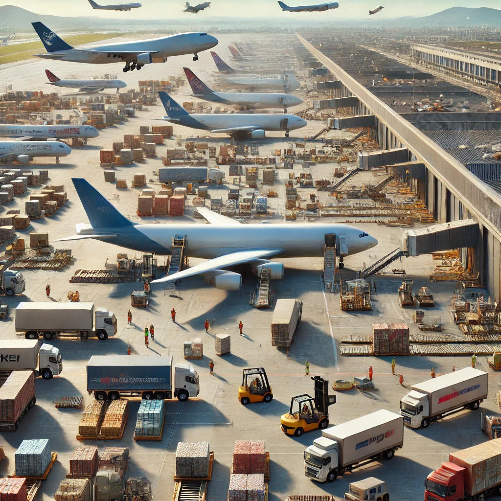 A_realistic_photo_of_a_busy_cargo_airport_during_a_converted.png