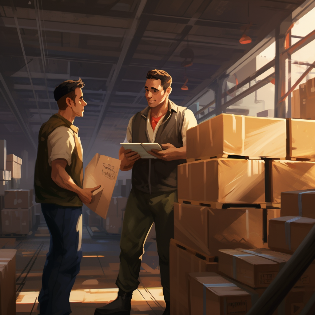 상사와 대화를 나누는 직원.png