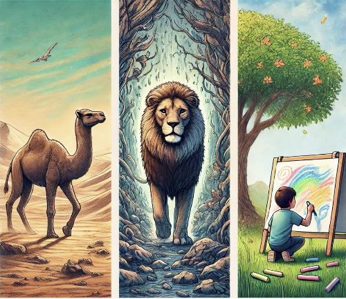 낙타, 사자, 어린 아이.png