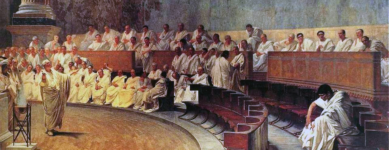 키케로의 카틸리나 탄핵(19세기 이탈리아 화가 체사레 마카리 그림).png