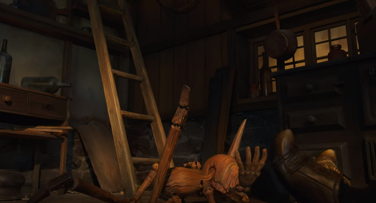 팔 다리를 주체하지 못하고 사다리에서 굴러떨어진 피노키오.png