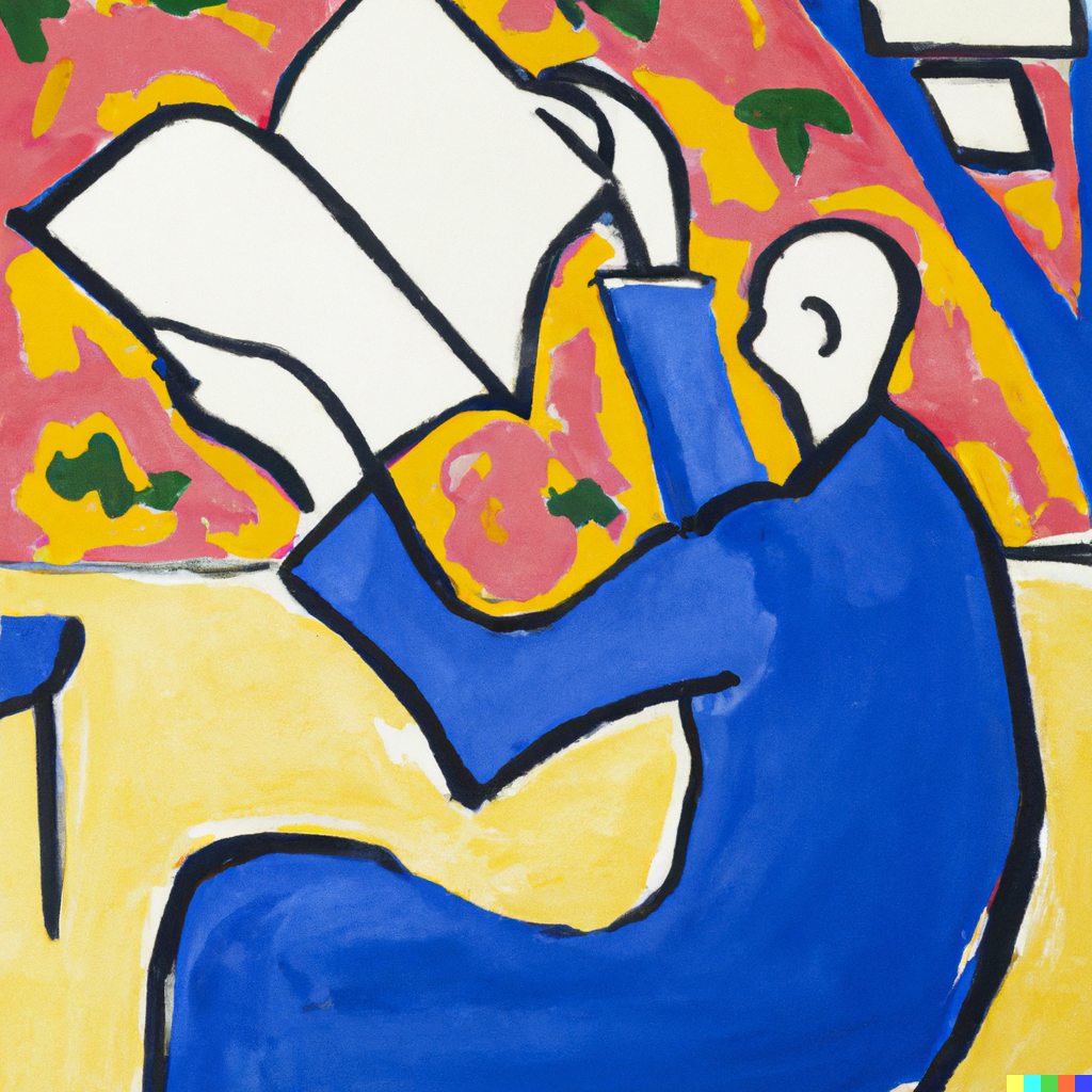 DALL·E 2022-11-27 20.10.44 - writing, oil paing by Matisse.png