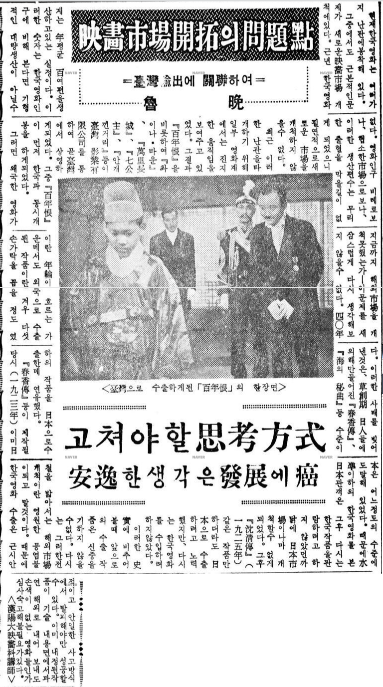 영화시장개척의 문제점, 동아 630820.png