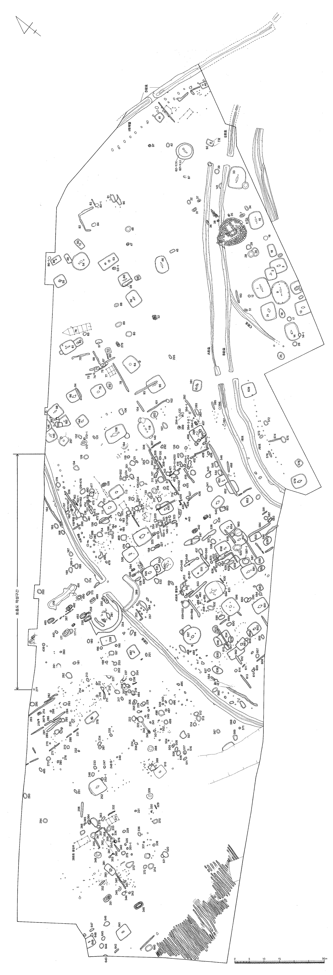 진주 대평리유적 유구분포도.png