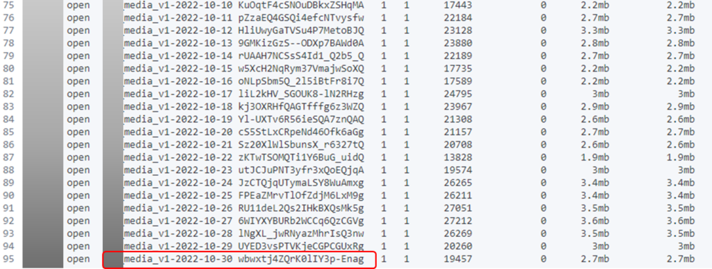 8. 키바나에서 생성된 인덱스를 조회한 화면 (출처 BizSpring).png