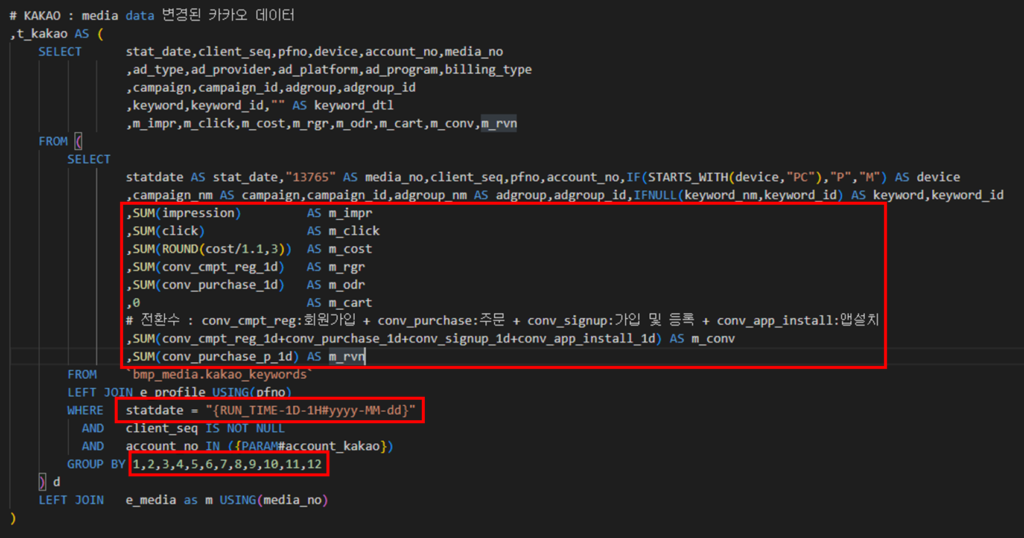 4. 수집데이터 정제하여 카카오 매체 테이블로 생성하는 과정 (출처 BizSpring).png