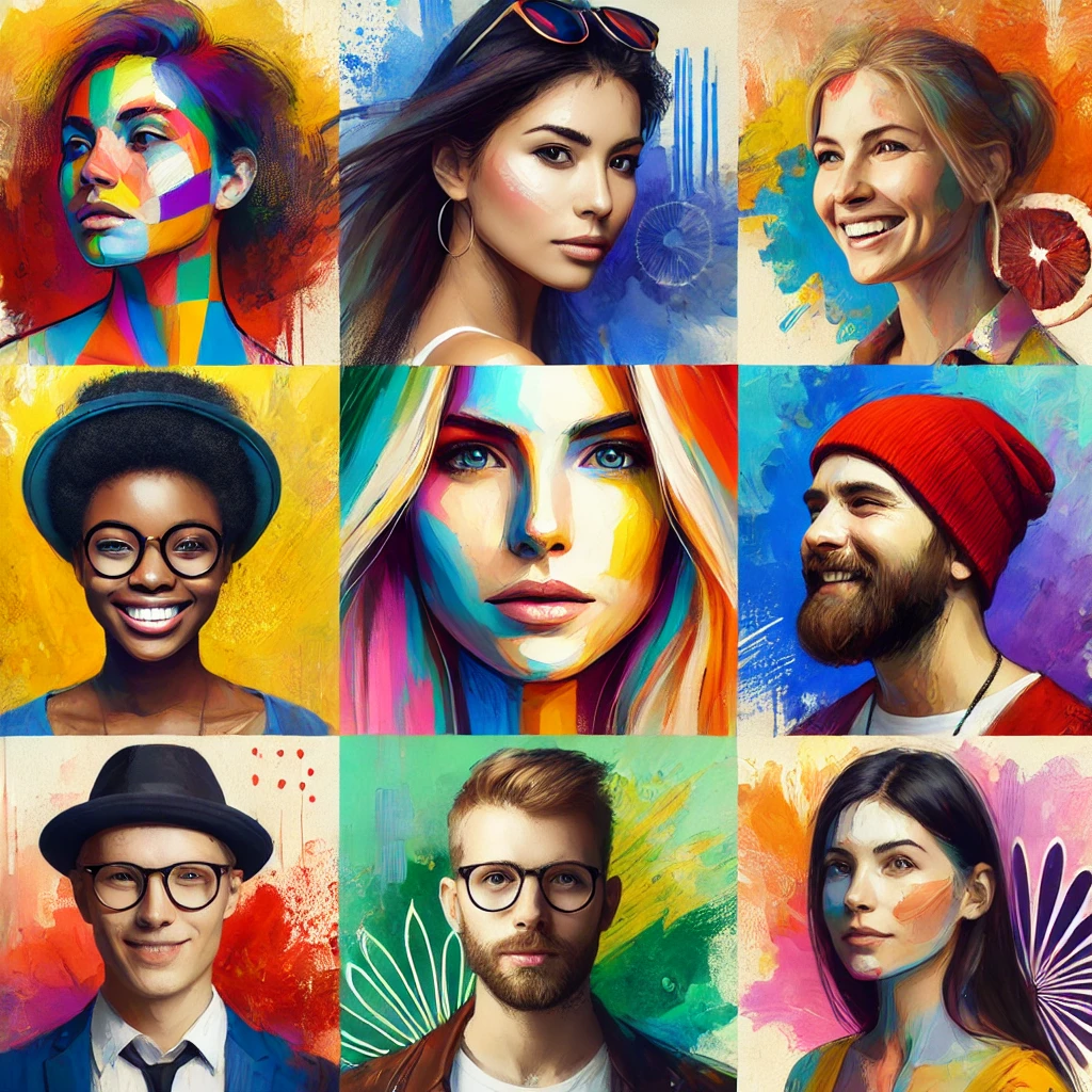 DALL·E 2024-07-10 10.35.06 - Create an image that beautifully represents the theme of personal diversity, focusing on individual uniqueness. The image should feature people of var.png