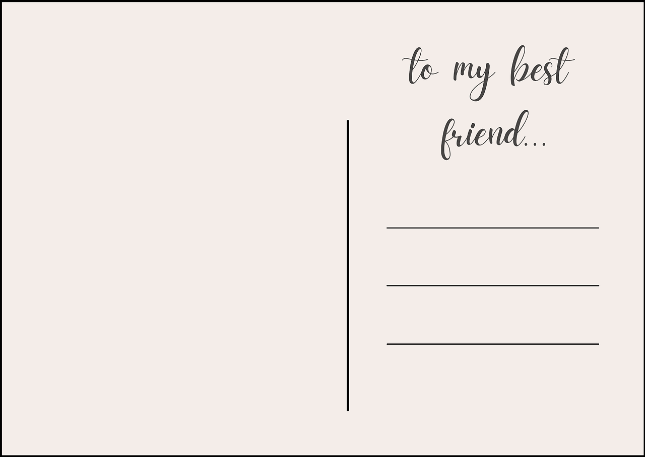 Soft Pencil To My Best Friend Postcard.png