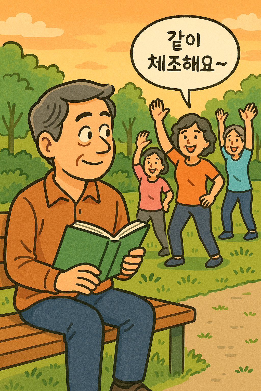 공원에서의 여유로운 오후.png