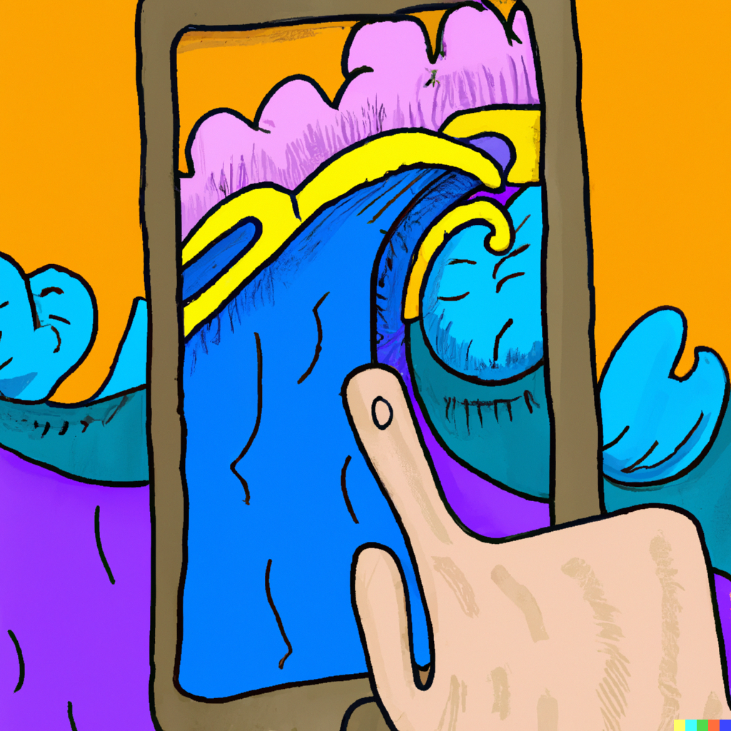 DALL·E 2023-02-08 11.12.32 - Matisse Style. Surfing by iPhone over sea.png