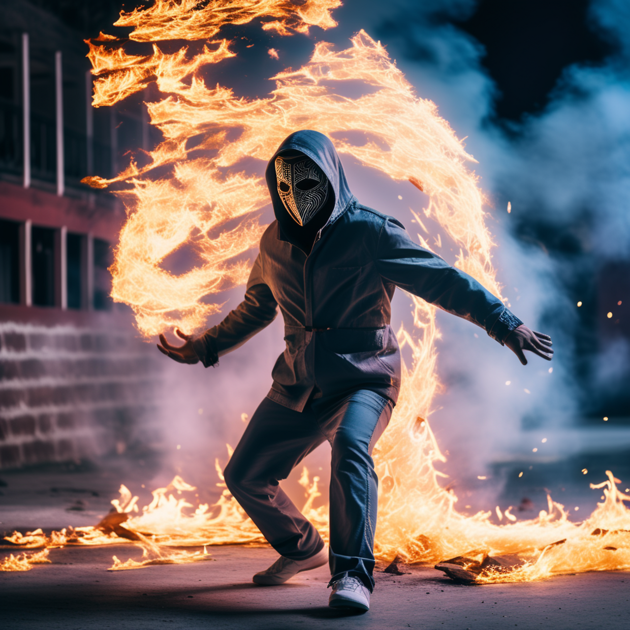 a-masked-person-throws-a-bowl-of-fire-844640813.png