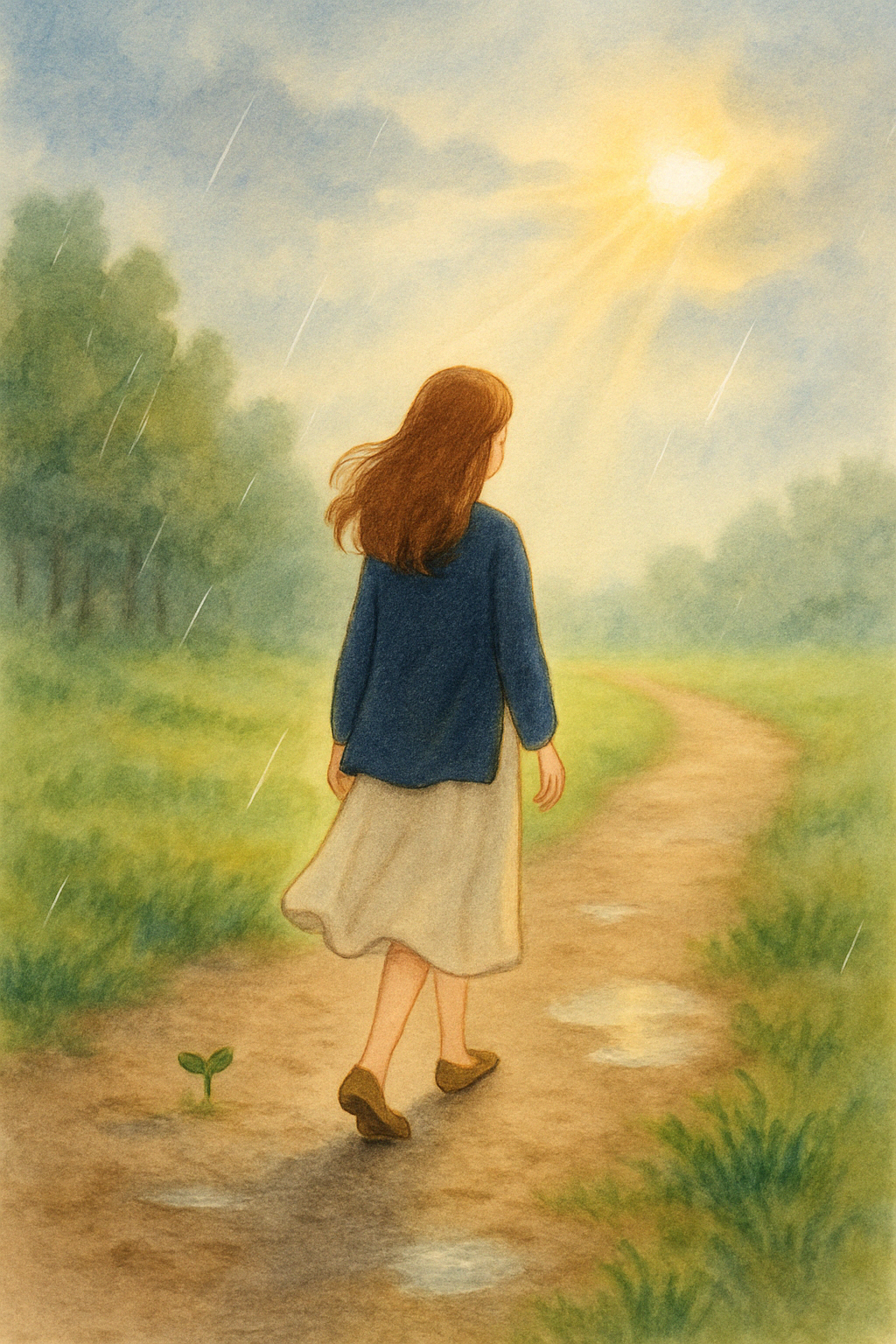 비 오는 날, 좁은 길을 걷다.png