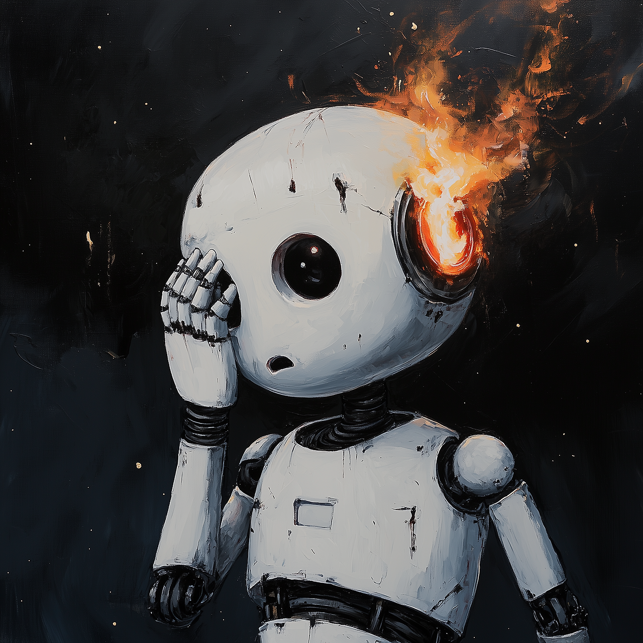 philsankim_A_cute_white_robot_is_holding_its_head._His_head_is__9876f831-4141-4570-9e7b-3dd7ae8301b8.png