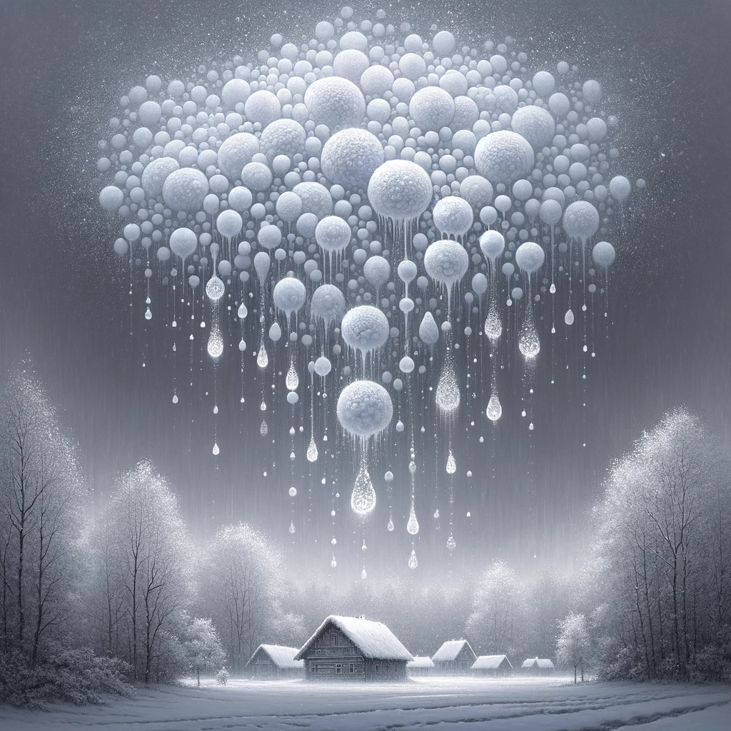 DALL·E 2023-12-20 01.52.00 - A winter scene depicting a shower of snowflakes, resembling tears, offering cold comfort. The image shows a snowy landscape with large, delicate snowf.png