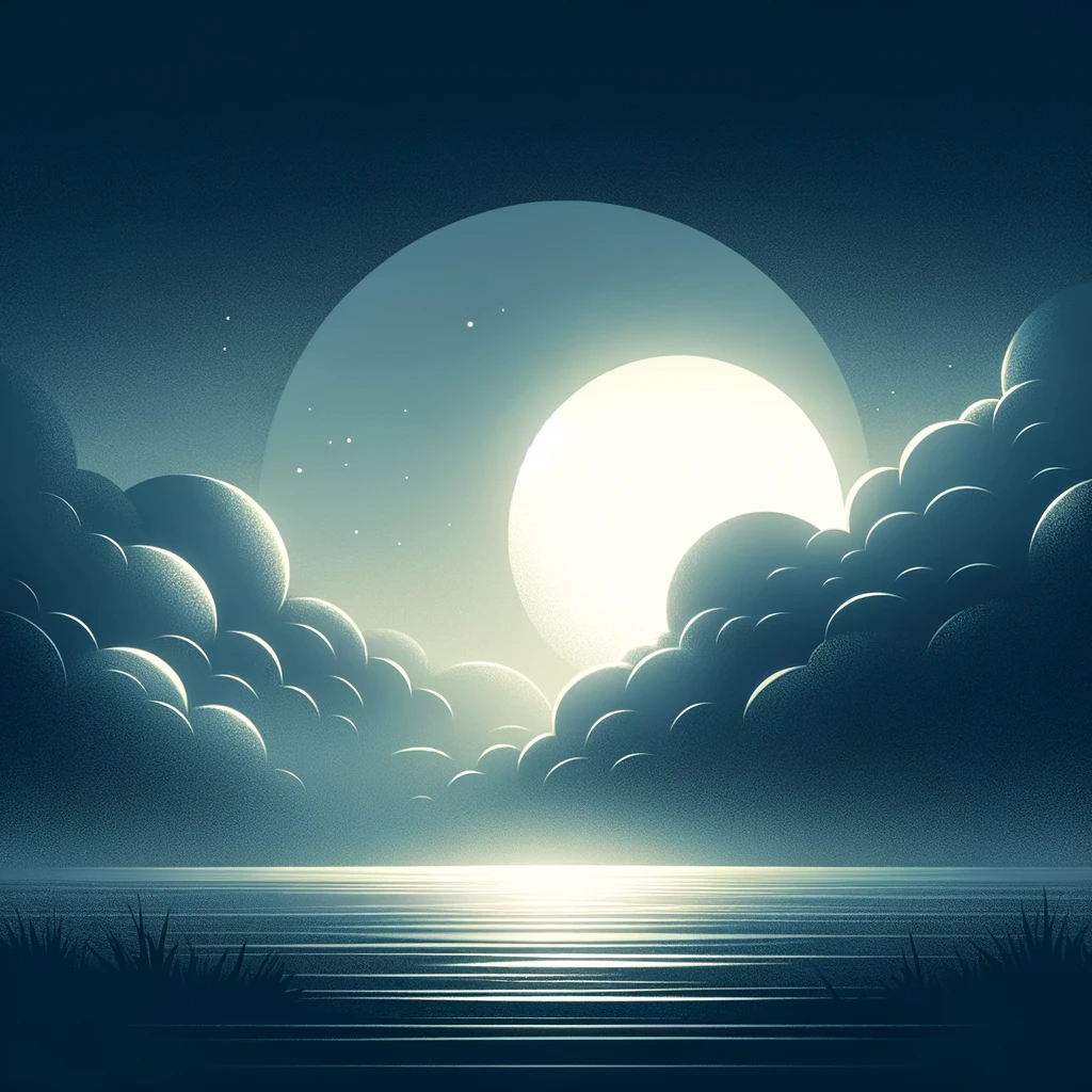 DALL·E 2023-12-20 01.49.15 - A tranquil and contemplative scene illustrating a sliver of moonlight casting a gentle shadow, offering a quiet comfort. The image depicts a night lan.png