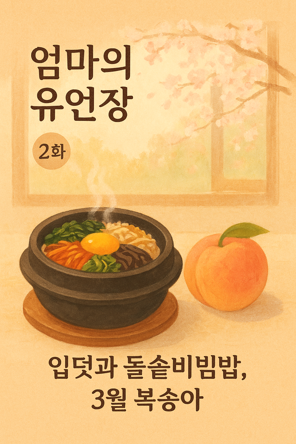 2화 입덧과 돌솥비빔밥 그리고 3월의 복숭아.png
