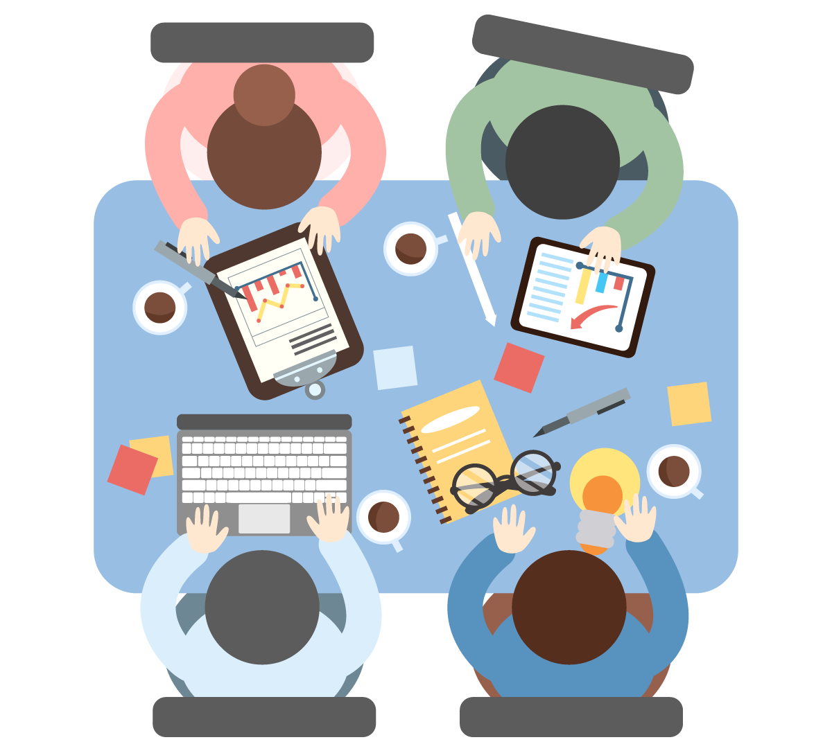 —Pngtree—vector flat workplace work learning_3706797.png