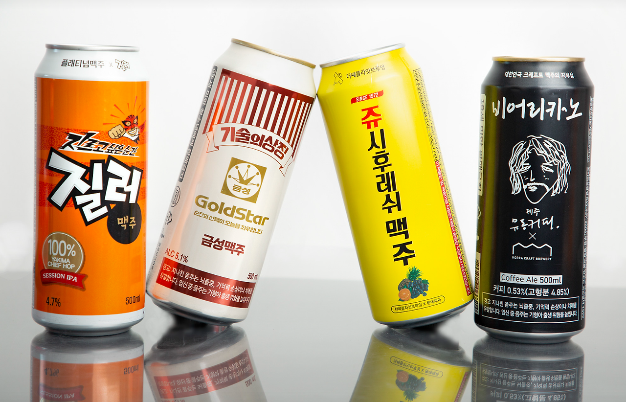 [사진 6] 가전제품, 껌, 안주, 커피 등 다양한 브랜드와 콜라보한 수제맥주 제품.png