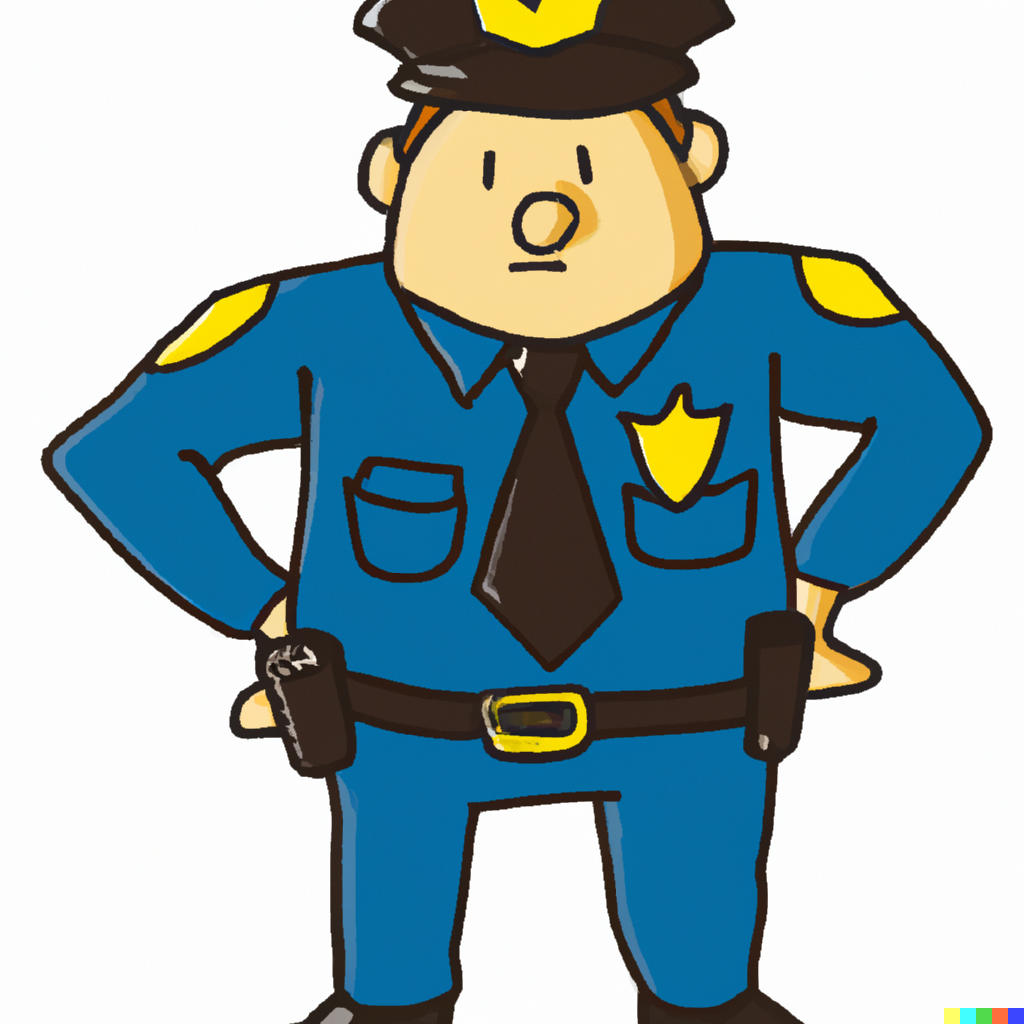 DALL·E 2023-09-20 12.56.37 - An police   officer, in illustration.png