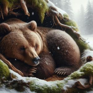 겨울 잠을 자고 있는 곰.png