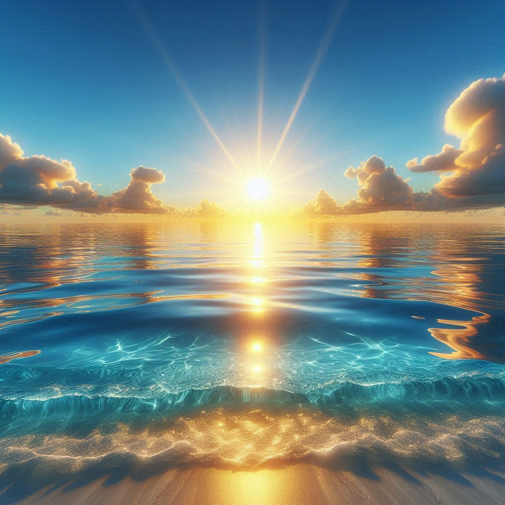 수면 위로 떠오르는 해.png