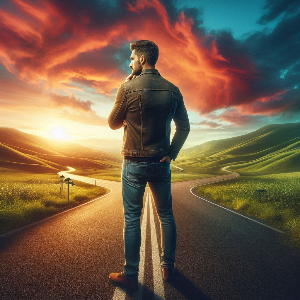 갈림길에 서 있는 남자의 뒷모습.png