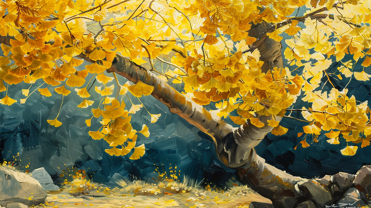 prometheus2813_ginkgo_tree_oil_painting_5dea6d1e-1352-4f74-9df3-bd85207fe5d5.png