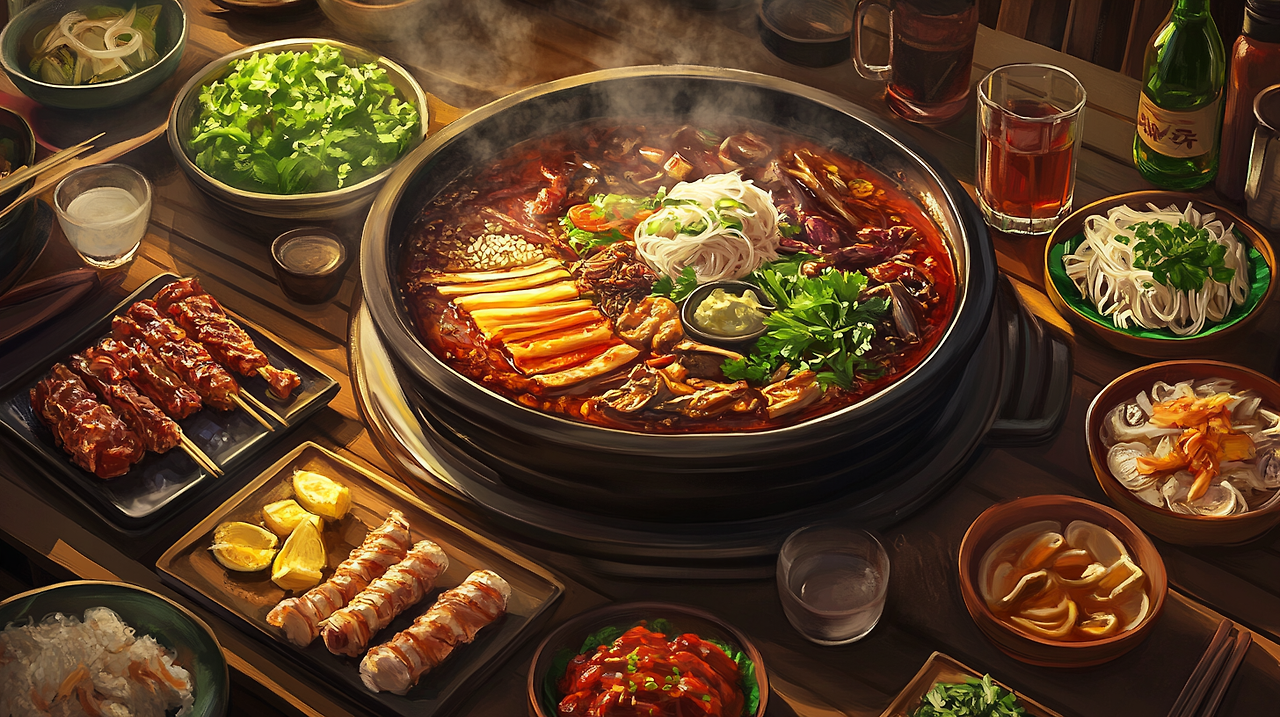 prometheus2813_Korean_food_BBQ_Hyperrealistic_2d822665-572f-411a-a199-54e42d571089.png