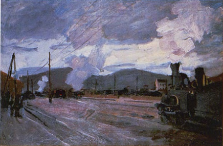 클로드 모네, Argenteuil Station.png