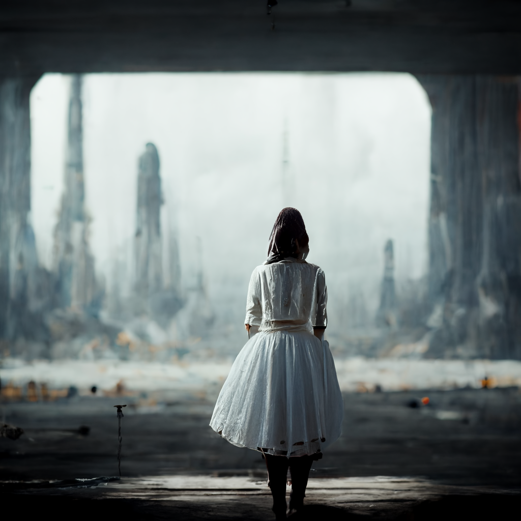 KurtLee_an_young_woman_with_long_white_skirt_gloomy_in_the_spac_64874263-f697-4cd8-b399-6eb67bd954fd.png