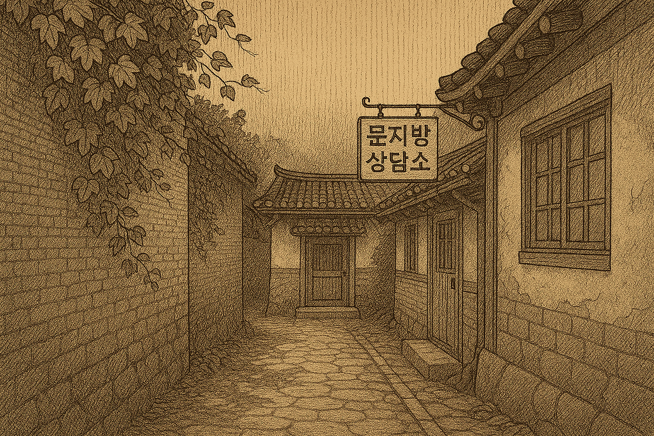 20250829_1556_문지방 상담소 골목_remix_01k3t9mvwgf8793qz420wnfm7d.png