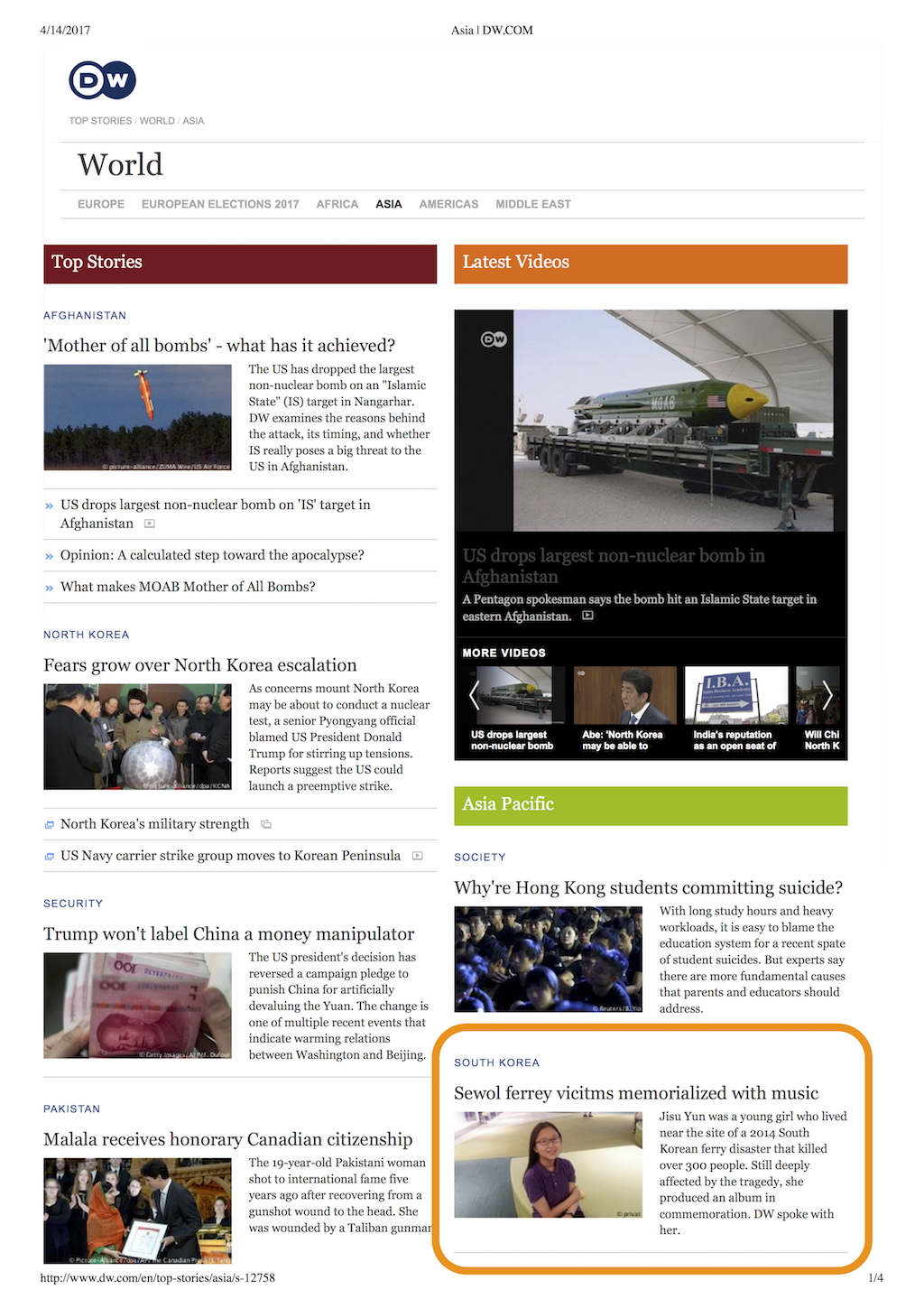 Sewol ferry victims memorialized with music Asia DW.COM 13.04.2017-toppage.png