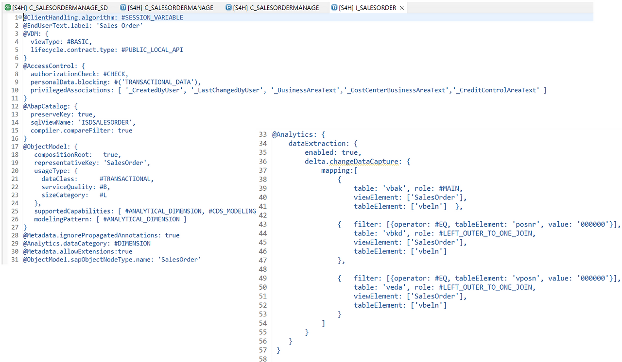 [그림 7-49] 표준 CDS View 참조 - Interface View의 View Annotation 부분.png