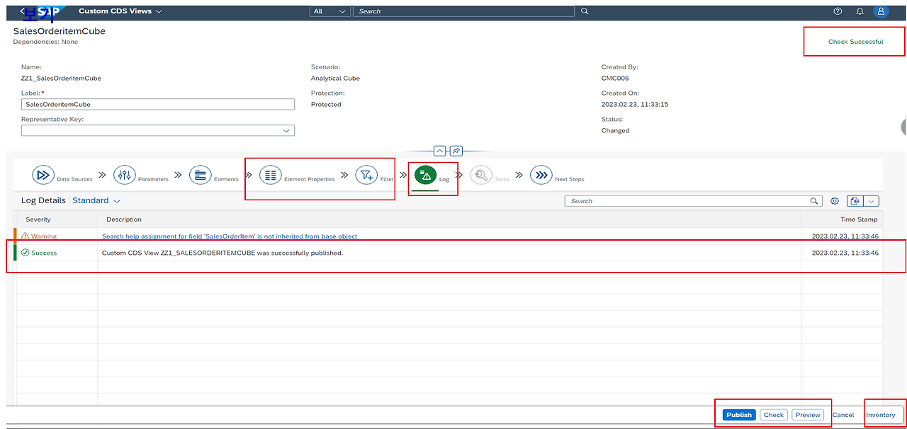 [그림 6-29] Custom CDS View 생성 - Step 7,8,9.png
