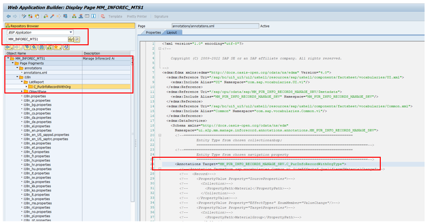[그림 7-89] BSP Appplication의 기술적 속성 확인을 통한 CDS View 찾기.png