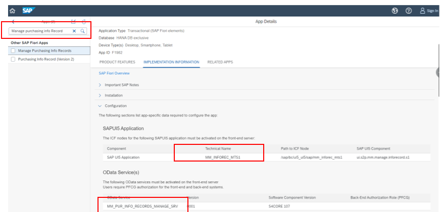 [그림 7-88] Extend View 수행을 위한 Fiori App의 기술 속성 확인.png