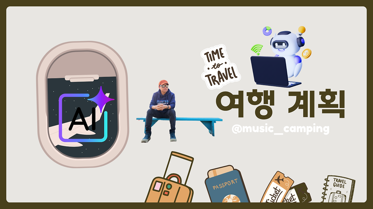 녹색과 갈색 일러스트 여행 프레젠테이션.png